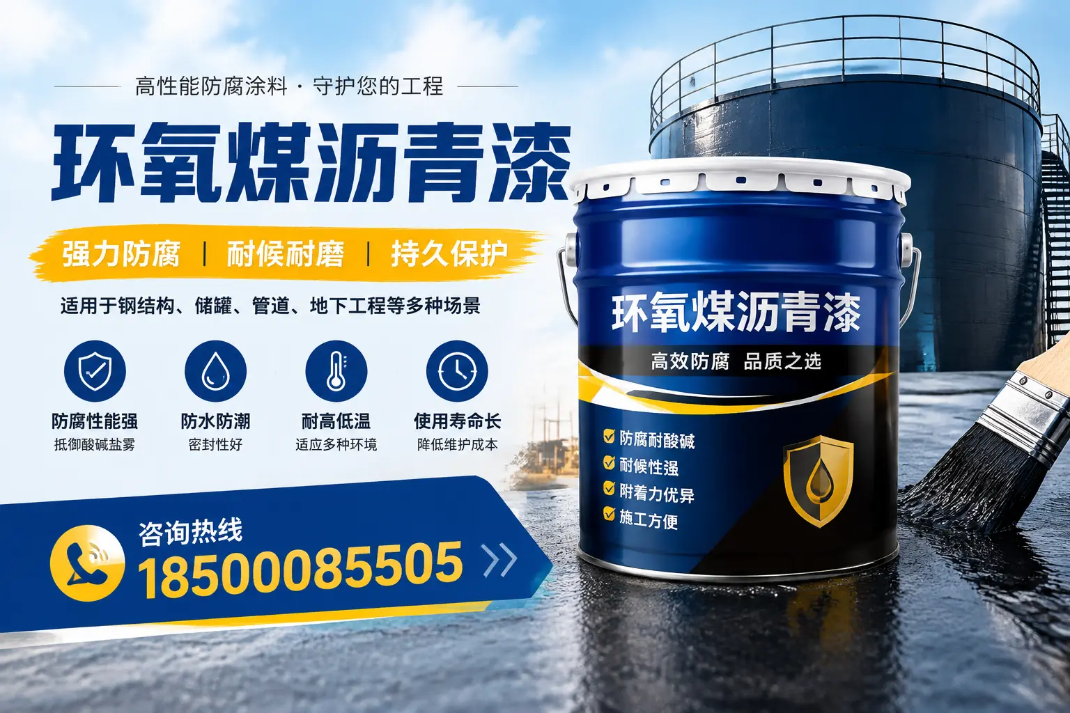 环氧煤沥青漆在工业中的应用,蚌埠企业的选择